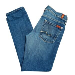 7 For All Mankind Women's Skinny Jeans - Blue